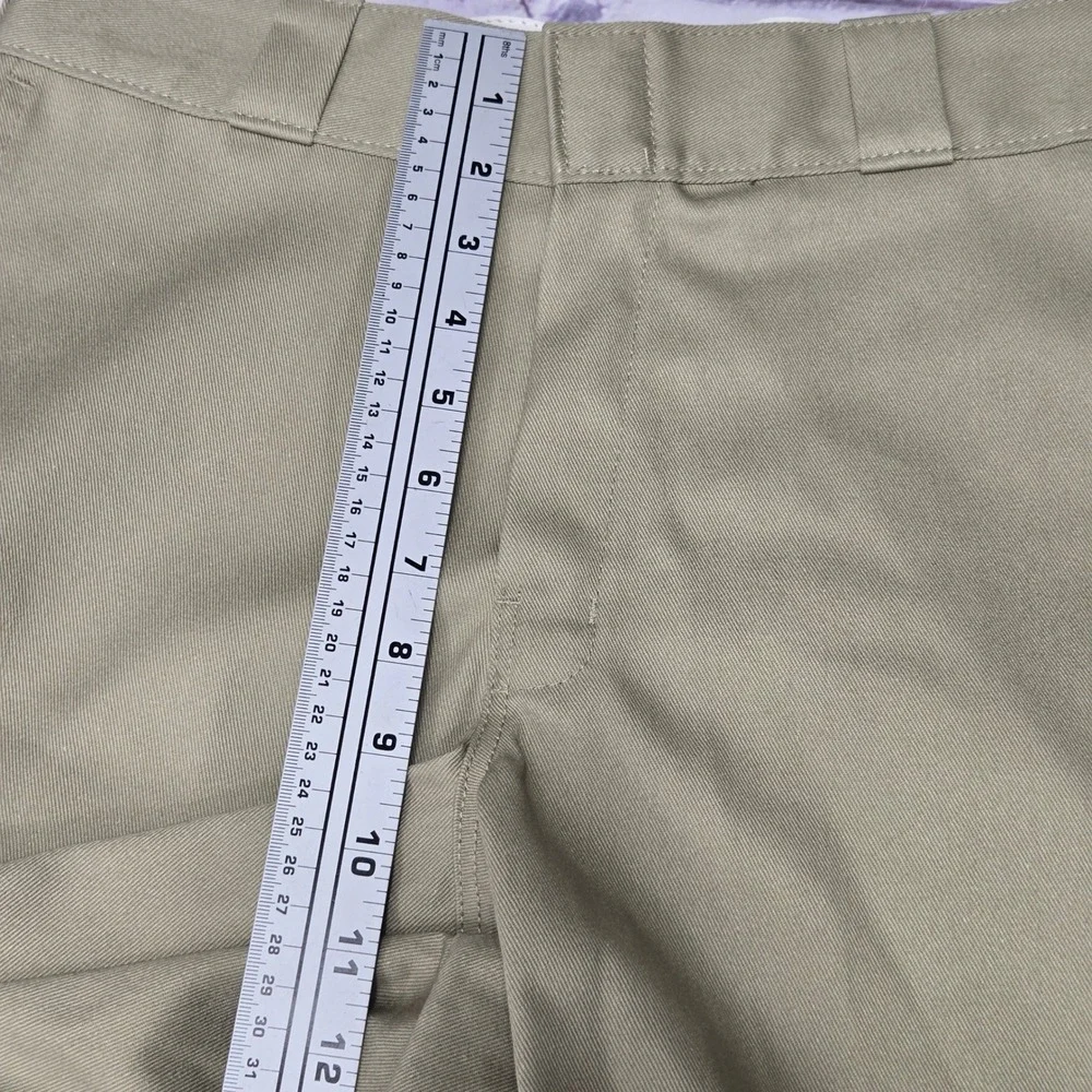 Dickies Shorts Khaki Relaxed Fit Multi-Pocket Workwear Chino Mens 30